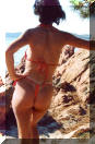 Bri G, G string bikini swimwear is the ultimate in exotic sexiness. Wear it topless or as a two piece bikini. French Designer swimwear from Brigitewear