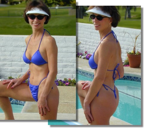 G string bikini swimsuit for women by Brigitewear. Exotic sexy styling, perfect topless swimsuit or exciting two piece, the choice is yours
